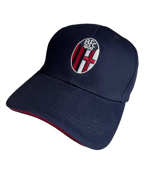 CAPPELLO BOLOGNA UFFICIALE in COTONE BLU RICAMATO