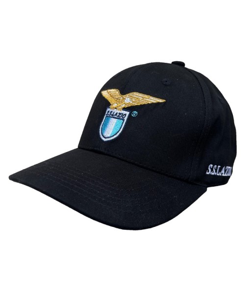 CAPPELLO LAZIO UFFICIALE NERO RICAMATO