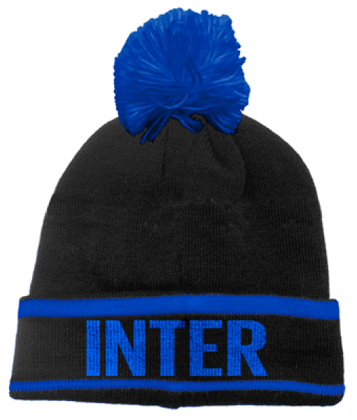 BERRETTO INTER UFFICIALE PON PON | CAPPELLO INVERNALE INTER ORIGINALE CASTELLANO IN078