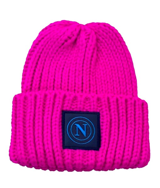 BERRETTO NAPOLI UFFICIALE DONNA FUCSIA | CAPPELLO INVERNALE NAPOLI ORIGINALE CASTELLANO FUXIA