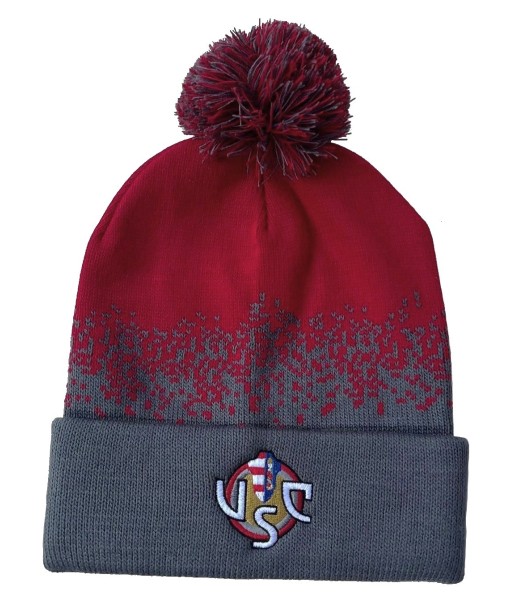 Berretto Cremonese Ufficiale Pon Pon Invernale | Cappello Grigiorosso Berretto Cremonese Ufficiale Pon Pon Invernale | Cappello Grigiorosso