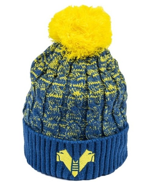 BERRETTO VERONA UFFICIALE PON PON GIALLOBLU| CAPPELLO INVERNALE HELLA VERONA RICAMATO