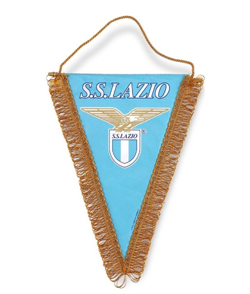 GAGLIARDETTO LAZIO UFFICIALE PICCOLO cm. 15 x 18 TRIANGOLARE AZZURRO