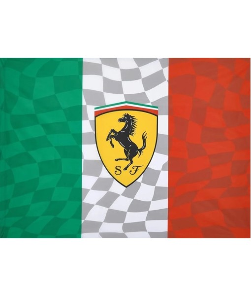 BANDIERA FERRARI ORIGINALE TRICOLORE SCUDERIA cm. 140 x 100