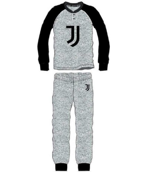 Pigiama grigio da uomo con logo Juventus
