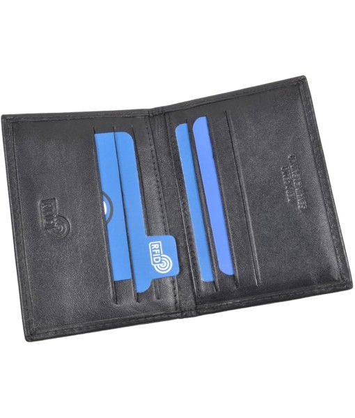 Portacarte Inter Ufficiale Vera Pelle Enzo Castellano Nero RFID - IN648 Portacarte Inter Ufficiale Vera Pelle Enzo Castellano Nero RFID - IN648