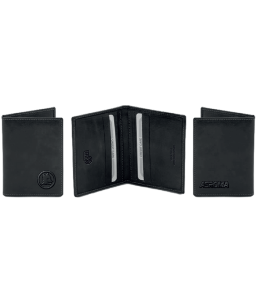 PORTACARTE ROMA UFFICIALE VERA PELLE | PORTA CARTE DI CREDITO TESSERE ROMA ORIGINALE CASTELLANO RM648