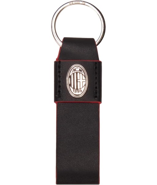 PORTACHIAVI AC MILAN UFFICIALE - PELLE E PLACCHETTA METALLO