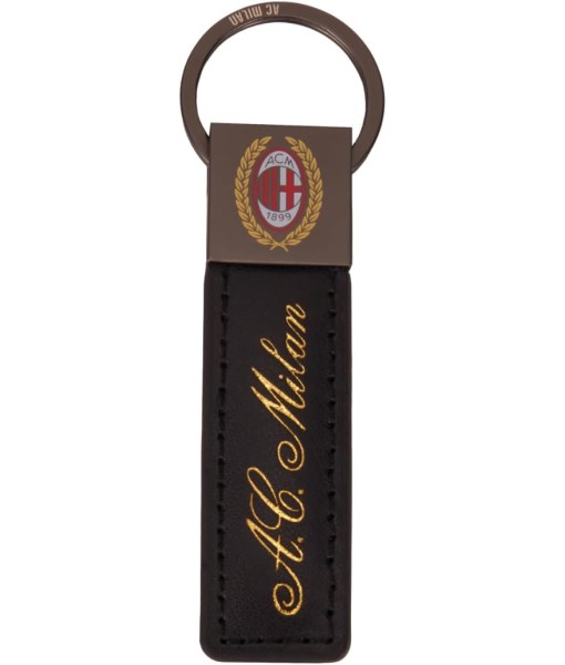 PORTACHIAVI AC MILAN UFFICIALE - PELLE E METALLO ELEGANTE