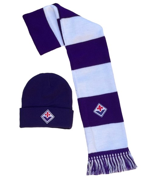 SET FIORENTINA SCIARPA + BERRETTO UFFICIALE KIT INVERNALE