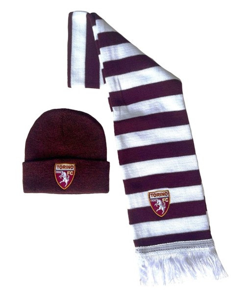 SET TORINO SCIARPA + BERRETTO UFFICIALE KIT INVERNALE