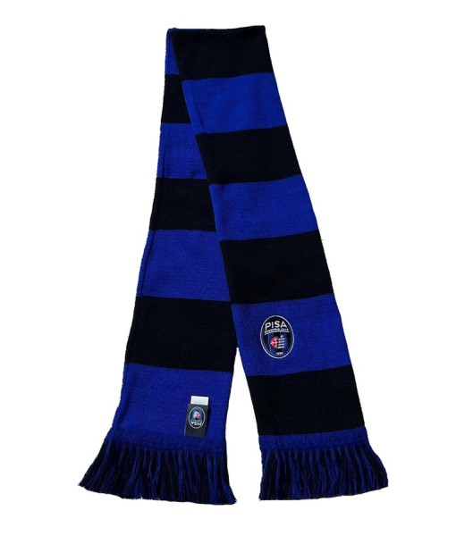 SCIARPA PISA UFFICIALE TUBOLARE RICAMATA in ACRILICO NERAZZURRA